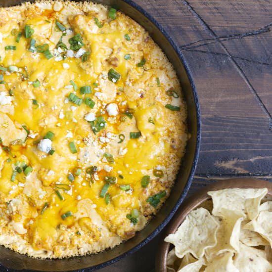 Blue Cheese Buffalo Chicken Dip - Recipe photo by maebells