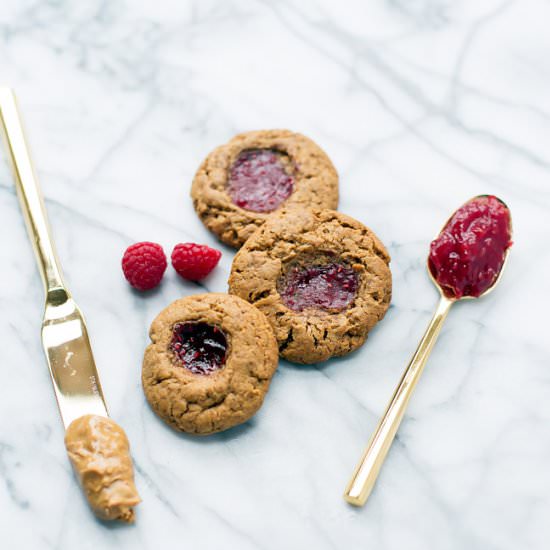 PB&J Cookies - Recipe photo by balancedberry