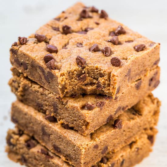Almond Butter Dark Brown Sugar Bars - Recipe photo by Averie