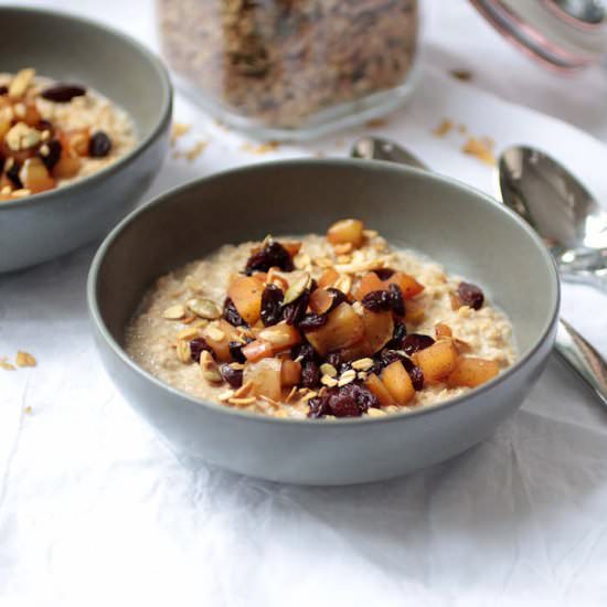 Oatmeal Bowl with an Apple Chutney - Recipe photo by susanstable