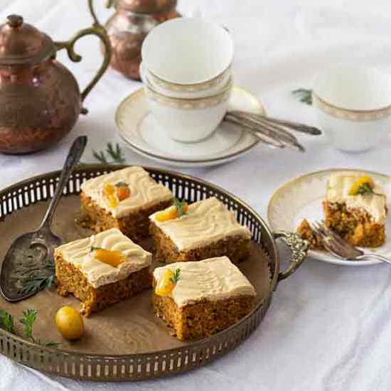 Carrot-Dulce de Leche Cake - Recipe photo by abitwholesomely