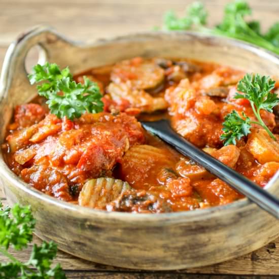 Slow Cooker Chicken Cacciatore - Recipe photo by dizzybusyandhungry