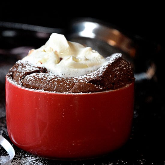 Chocolate Soufflé - Recipe photo by Anu@MyGingerGarlicKitchen