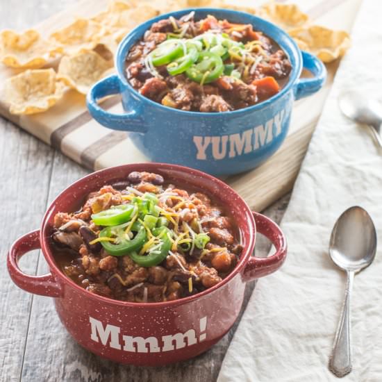 Slow Cooker Turkey Chili - Recipe photo by Watch Learn Eat