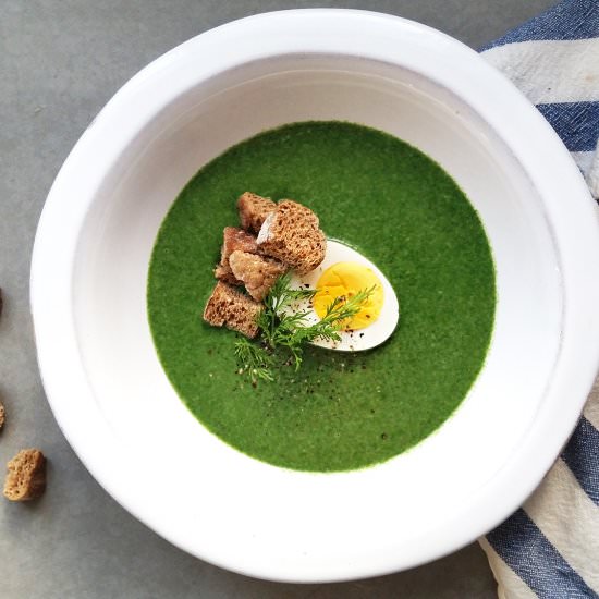 Spinach & Dill Soup Recipe - Recipe photo by schawel