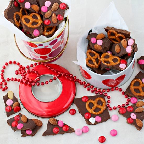 Valentine Chocolate Bark - Recipe photo by Kitchen Simmer