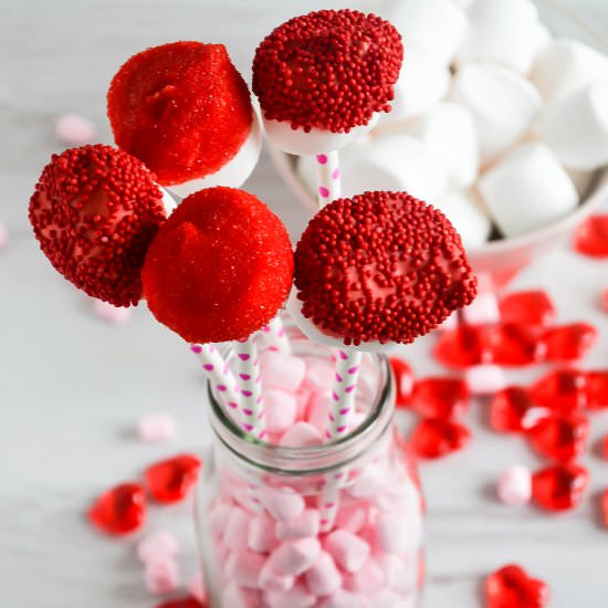 Valentine Marshmallow Pops - Recipe photo by Cakes By Chichi