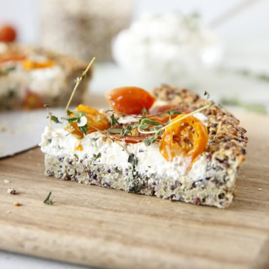 Tomato and Cottage Cheese Tart - Recipe photo by A Conscious Collection
