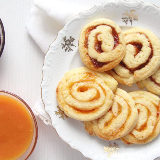 Orange and Jam Swirl Cookies - Recipe photo by adinutza