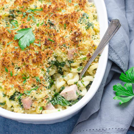 Southern Ham and Kale Hotdish - Recipe photo by garlic and zest