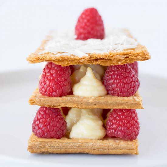 Raspberry Napoleon - Recipe photo by culinaryginger