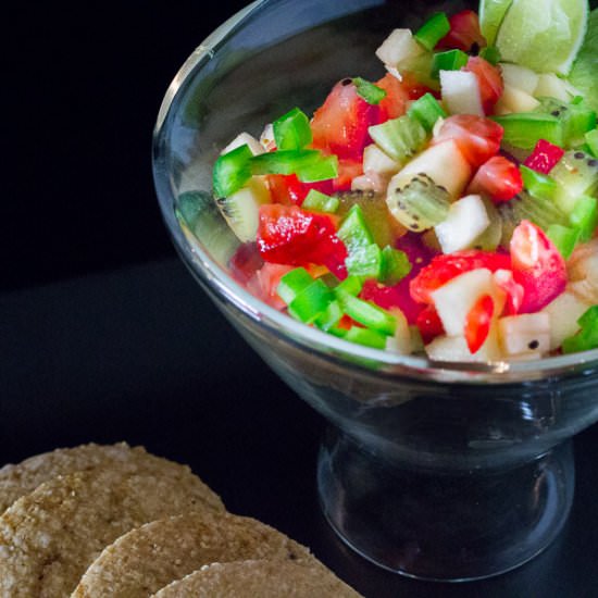 Spicy Strawberry Dessert Salsa - Recipe photo by gheewhizz