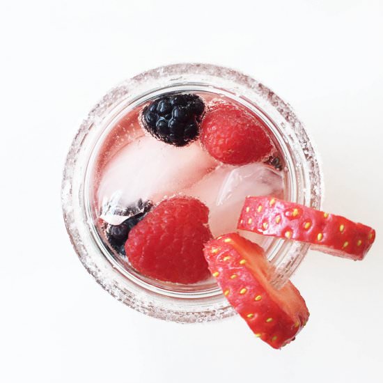 Skinny Mixed Berry Margarita - Recipe photo by TheSkinnyFork