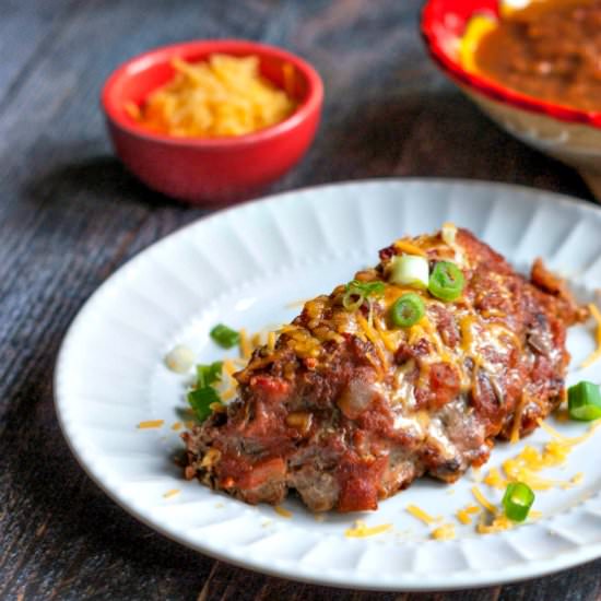 Mexican Chili Meatloaf - Recipe photo by MyLifeCookbook