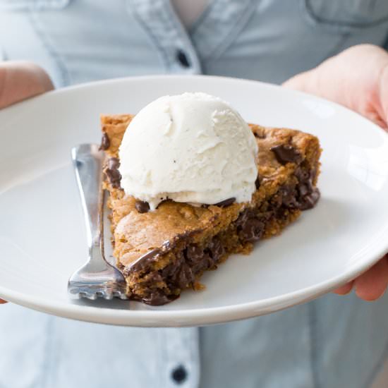 Brown Butter Chocolate Chip Skillet - Recipe photo by ChefSavvy