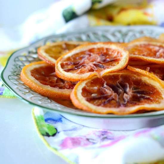 Candied Blood Orange Chips - Recipe photo by ALifeWellConsumed