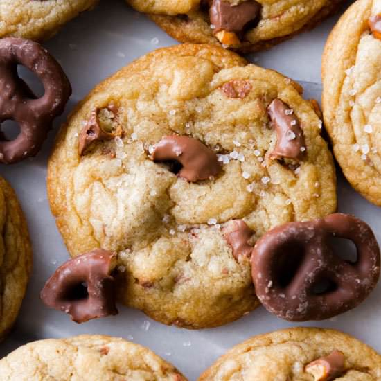 Chocolate Covered Pretzel Cookies - Recipe photo by sallysbakingaddiction
