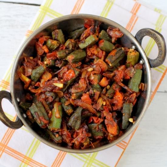 Bhindi Masala – Okra Stir Fry - Recipe photo by Sailu