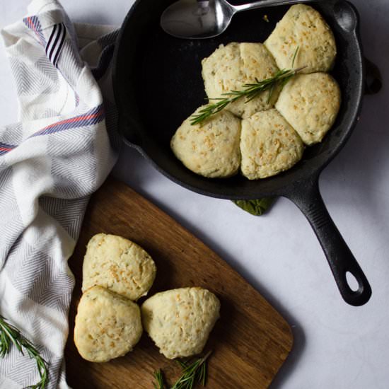 Rosemary Goat Cheese Biscuits - Recipe photo by sprigandflours
