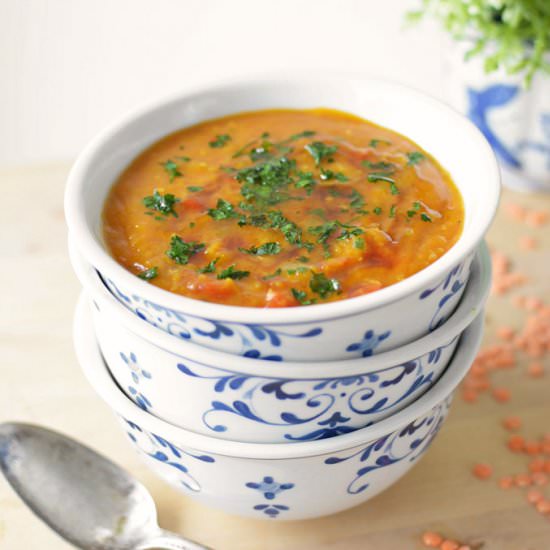 Red Lentil Soup - Recipe photo by SimpleSeasonal