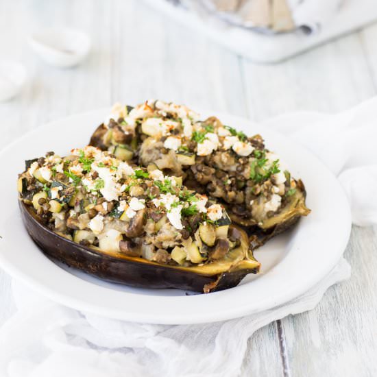 Vegetable Stuffed Eggplant - Recipe photo by theluminouskitchen