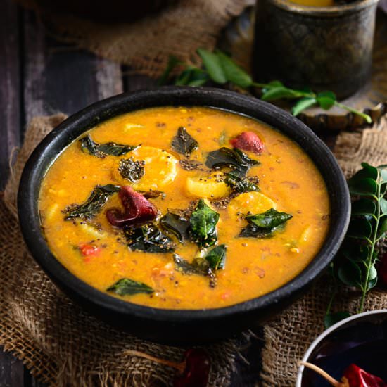 Radish Sambhar - Recipe photo by Whiskaffair