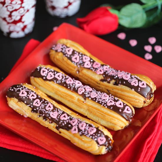 Chocolate Eclairs - Recipe photo by littlesunnykitchen