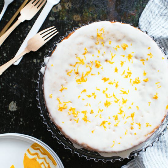 Meyer Lemon Polenta Cake - Recipe photo by Kitchen Konfidence