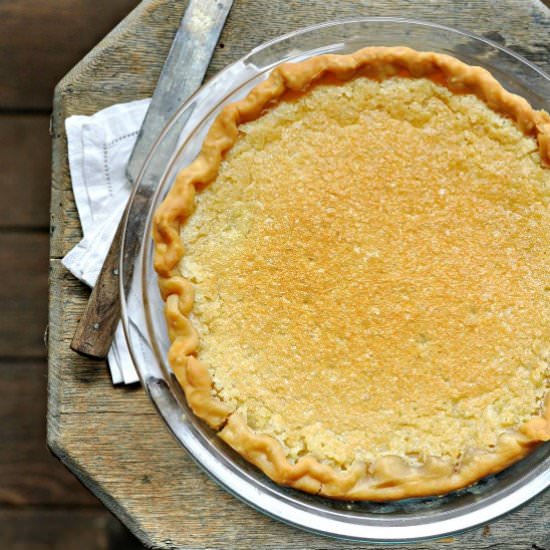 Vinegar Pie - Recipe photo by loavesanddishes