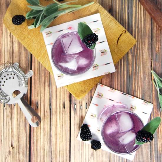 Blackberry and Sage G&T's - Recipe photo by thecharmingdetroiter