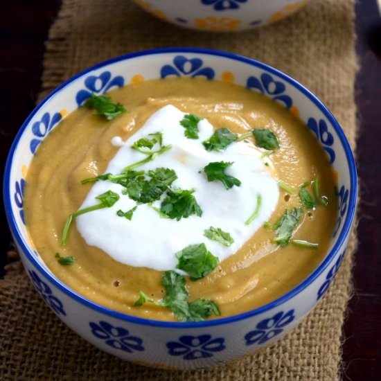 Slow Cooked Butternut Squash Soup - Recipe photo by cookingcurries