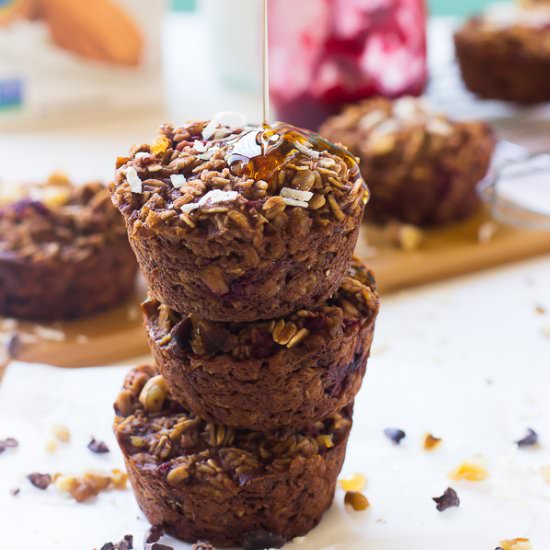 Chocolate Raspberry Baked Oatmeal - Recipe photo by jessicainthekitchen