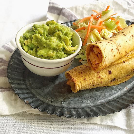 Baked Chicken Taquitos - Recipe photo by MomsKitchenHandbook