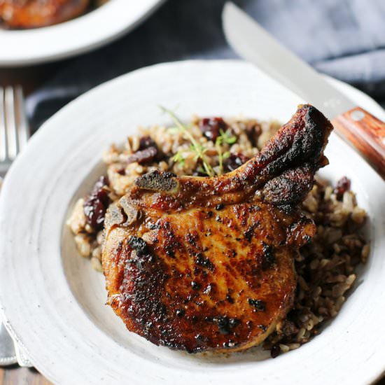 Pan-Roasted Pork Chops - Recipe photo by fortheloveoflasagna
