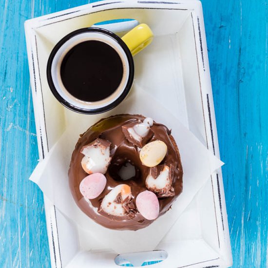 Baked Nutella & Creme Egg Donuts - Recipe photo by recipesfromapantry
