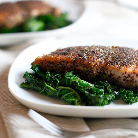 Sumac Cumin Crusted Salmon - Recipe photo by SweetPillarFood