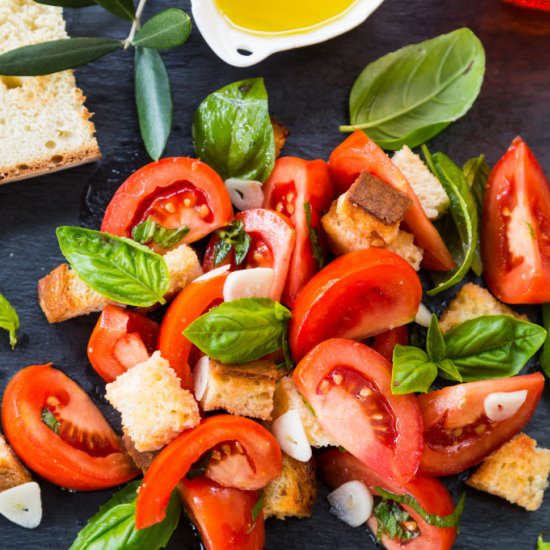 Fresh Bruschetta Salad - Recipe photo by Grateful Ventures