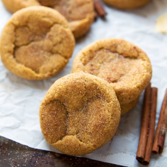 Pumpkin Snickerdoodle Cookies - Recipe photo by Grateful Ventures