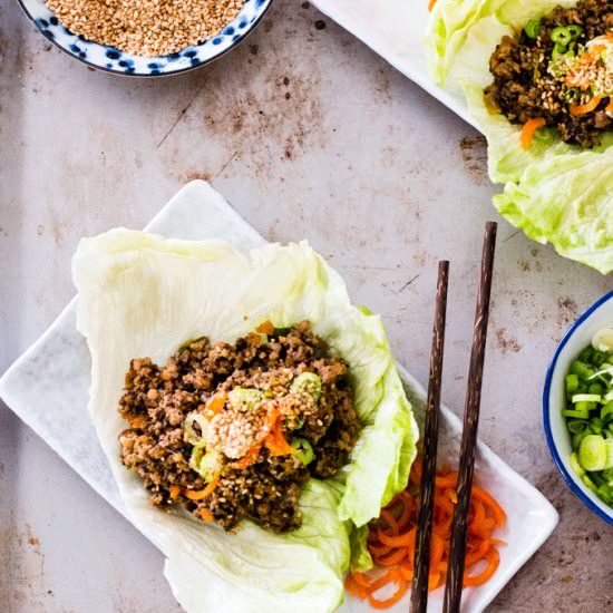 Pork and Vegetable San Choy Bow - Recipe photo by Whole Food Bellies
