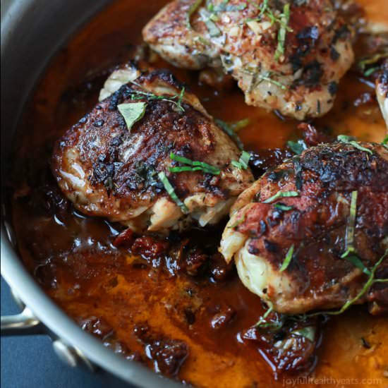 Smoky Coconut Milk Braised Chicken - Recipe photo by joyfulhealthyeats