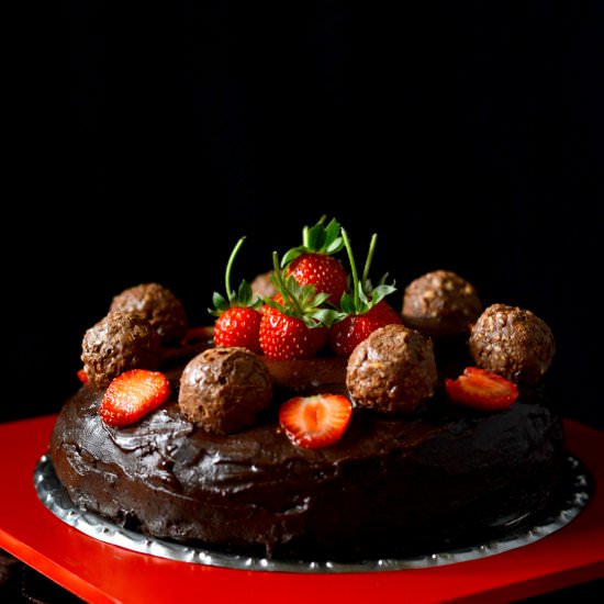 Ferrero Rocher Chocolate Mud Cake - Recipe photo by Spoon Fork And Food