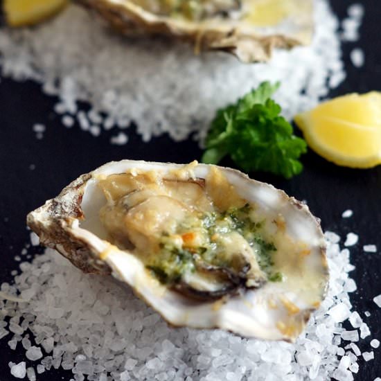 Gratinated Oysters - Recipe photo by flavouredwithlove