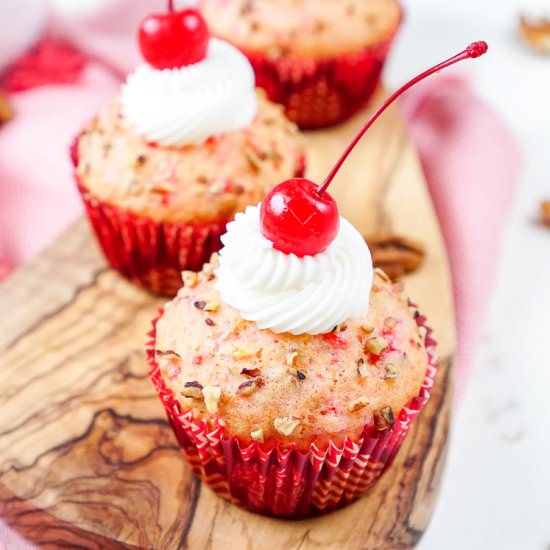 Cherry Pecan Cream Cheese Muffins - Recipe photo by fickrj5
