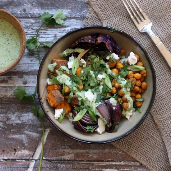 Roasted Winter Veggie Rice Bowl - Recipe photo by susanstable