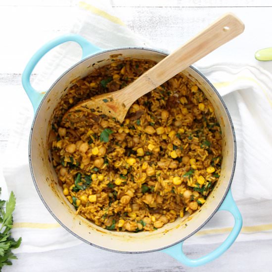 Brazilian Chickpeas & Rice - Recipe photo by emmaslittlekitchen