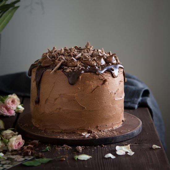 Cardamon Chocolate and Cherry Cake - Recipe photo by veselina zheleva