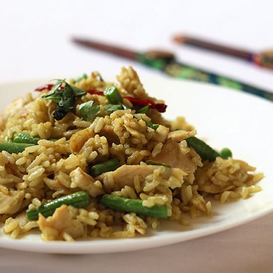 Thai Green Curry Fried Rice - Recipe photo by rosalilium