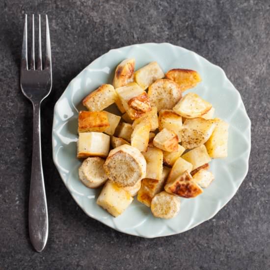 Roasted Sweet Potatoes and Parsnips - Recipe photo by Home Baked Joy