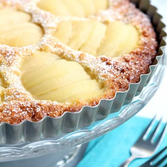 Pear and Almond Tart - Recipe photo by veggiecravings