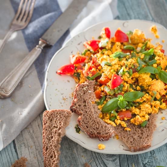 Scrambled Tofu - Recipe photo by Purple Avocado